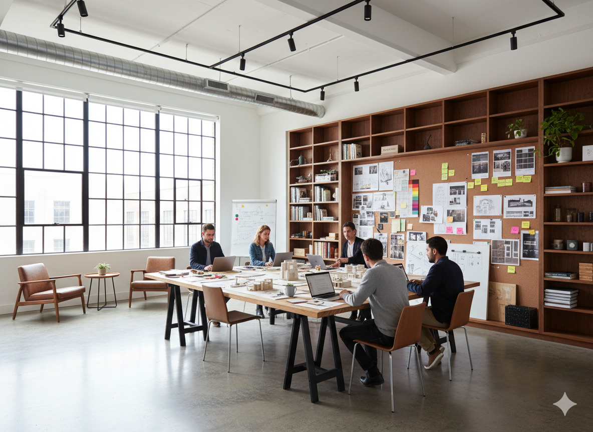 Design studio workspace